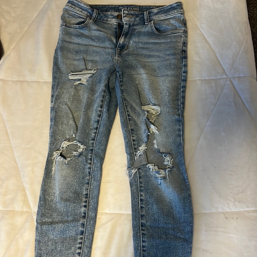 Maurice’s high rise blue jeans